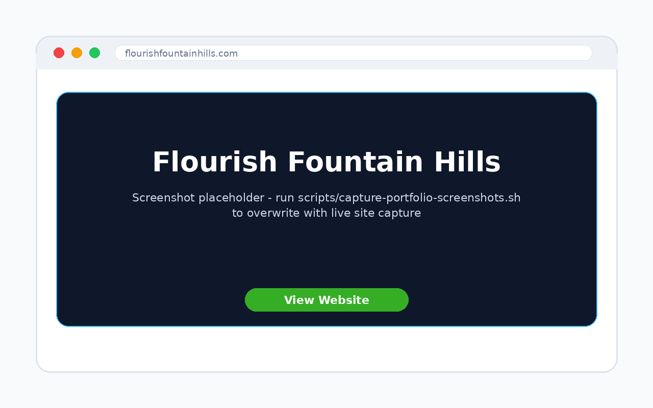 Flourish Fountain Hills website preview